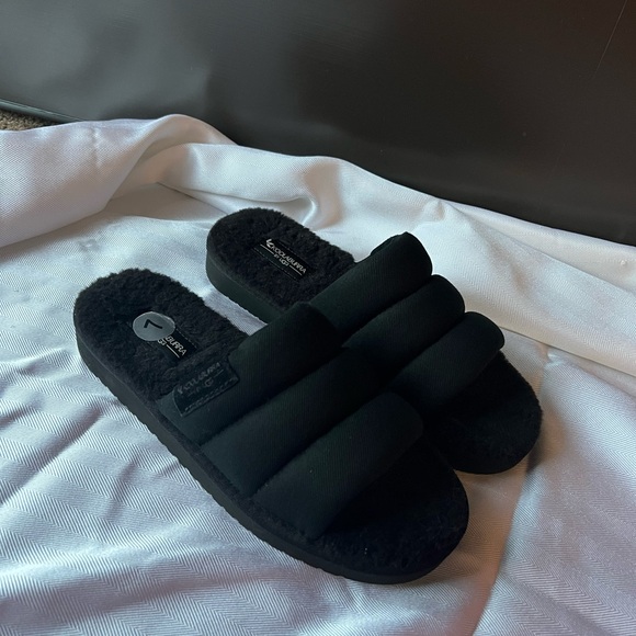 New Koolaburra by UGG faux fur slide slippers size 7 - Picture 5 of 5